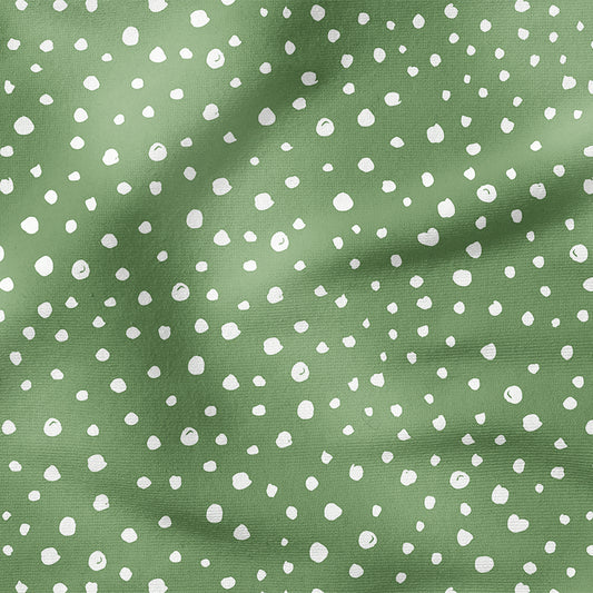 0.5m BIO French Terry Dots grün