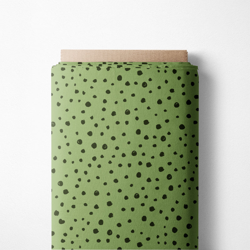 0.5m BIO French Terry Dots hellgrün *COMING SOON*
