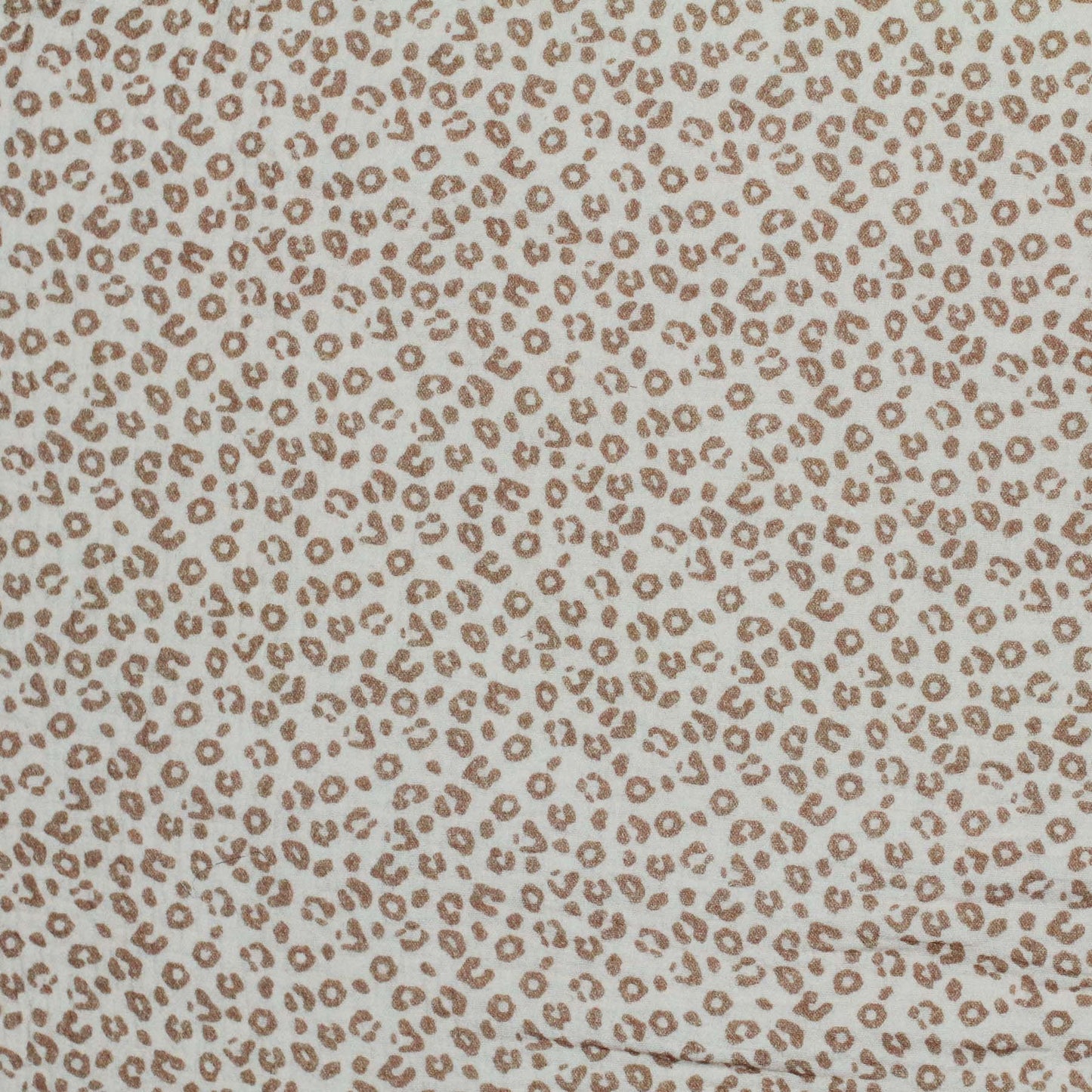 0.5m Musselin Leopardenmuster beige