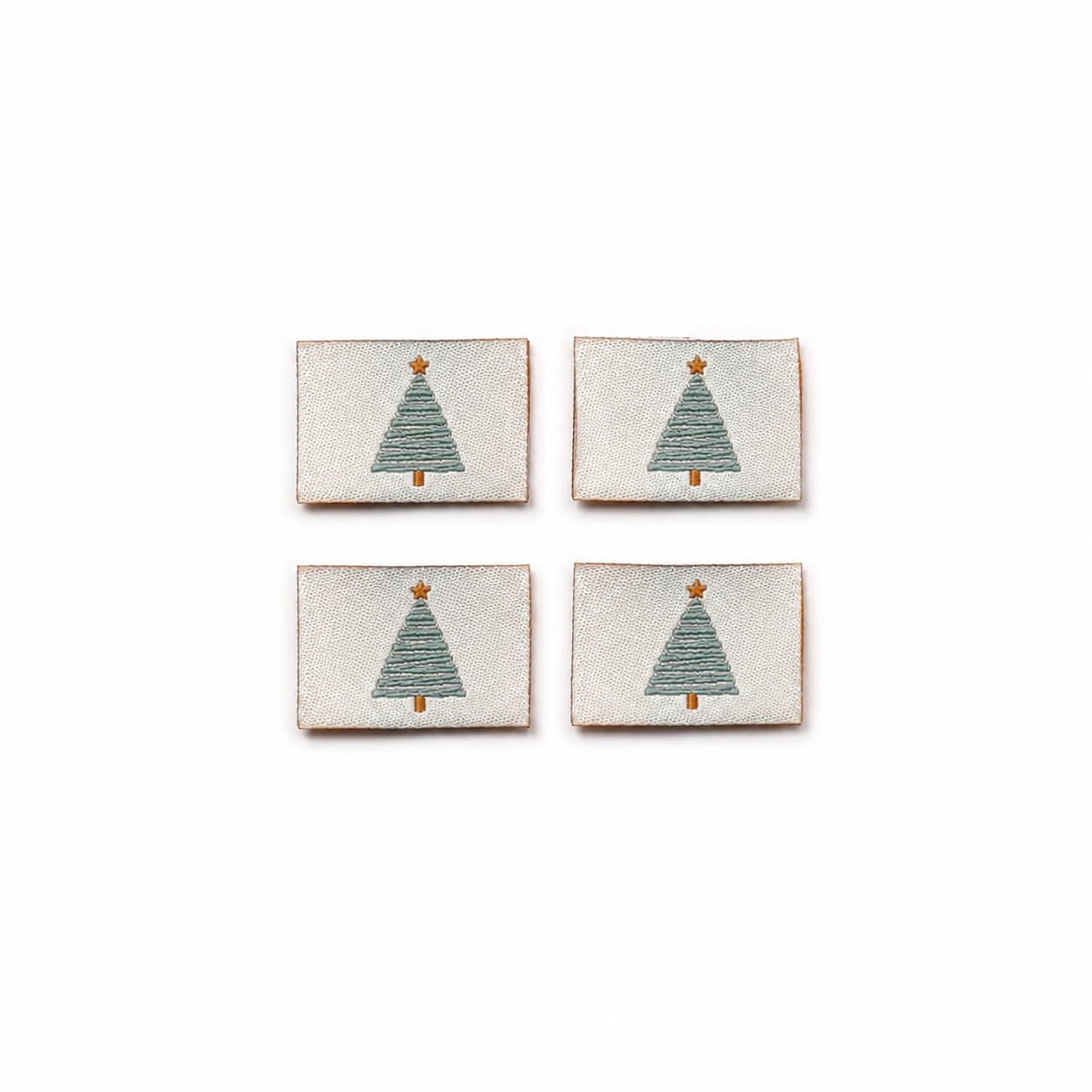 Weblabel Christmas Tree | 4er Pack