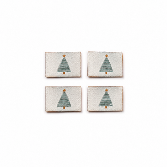 Weblabel Christmas Tree | 4er Pack