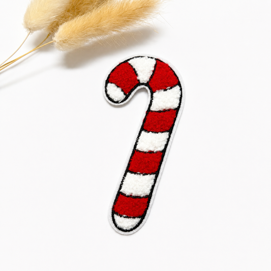 Chenille Patch: Zuckerstange | 10,5x5cm