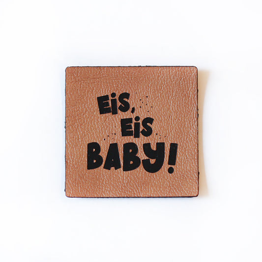 Kunstlederlabel Eis, Eis Baby | 1 Stück