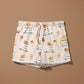 0.5m Bademodestoff Eis toffee