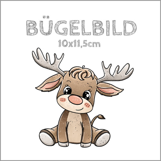 Bügelbild Elchilein | 10x11,5cm