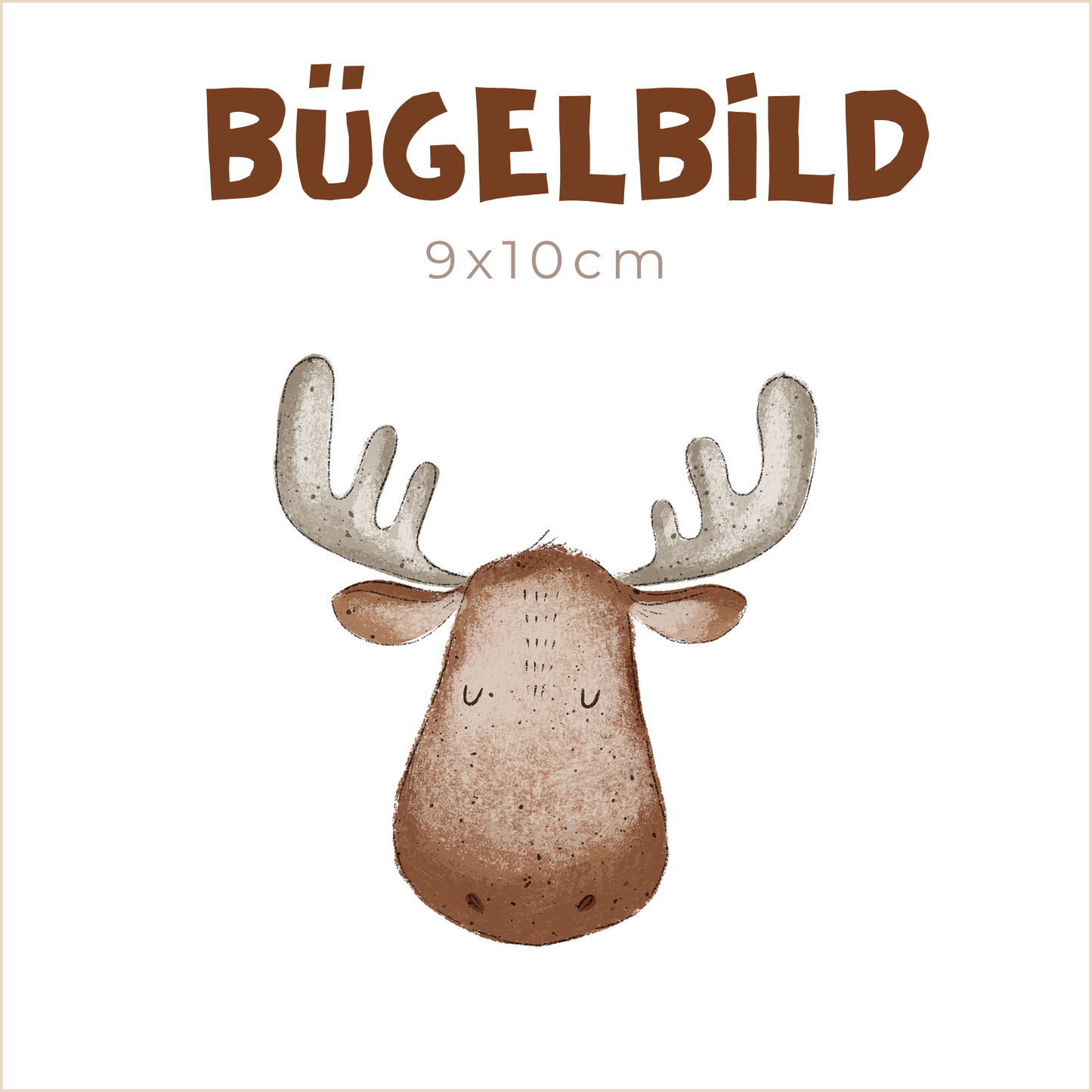 Bügelbild Elk | 9x10cm
