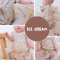 RESTSTÜCK 50cm BIO French Terry Ice Cream