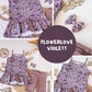 0.5m BIO French Terry Flowerlove violett *STOFFÜBERSICHT*