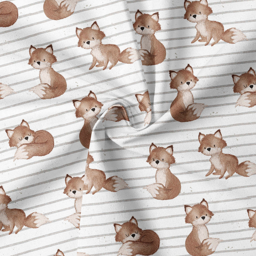 0.5m BIO French Terry Ferdi Fuchs stripes *STOFFÜBERSICHT*