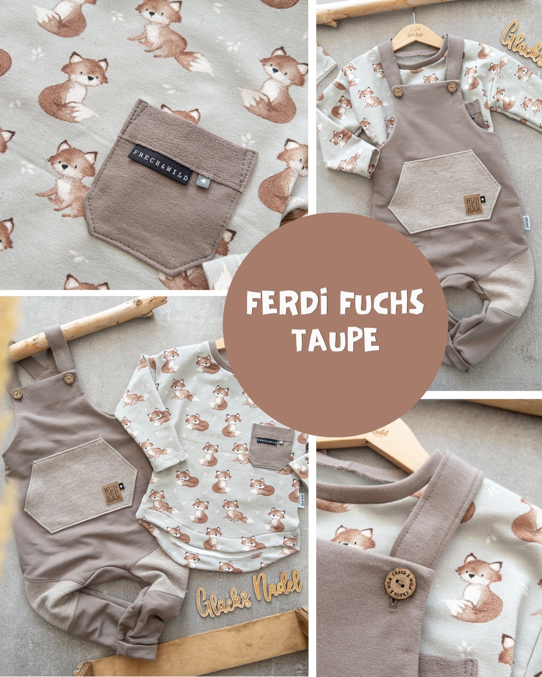 0.5m BIO French Terry Ferdi Fuchs taupe