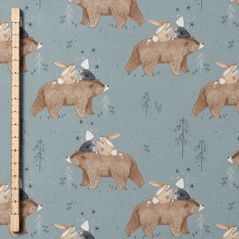 0.5m BIO French Terry Firewood denim *STOFFÜBERSICHT*