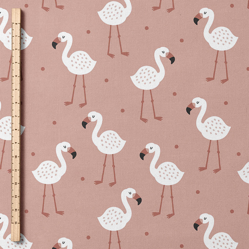 0.5m BIO French Terry Flavio Flamingo rosa *COMING SOON*