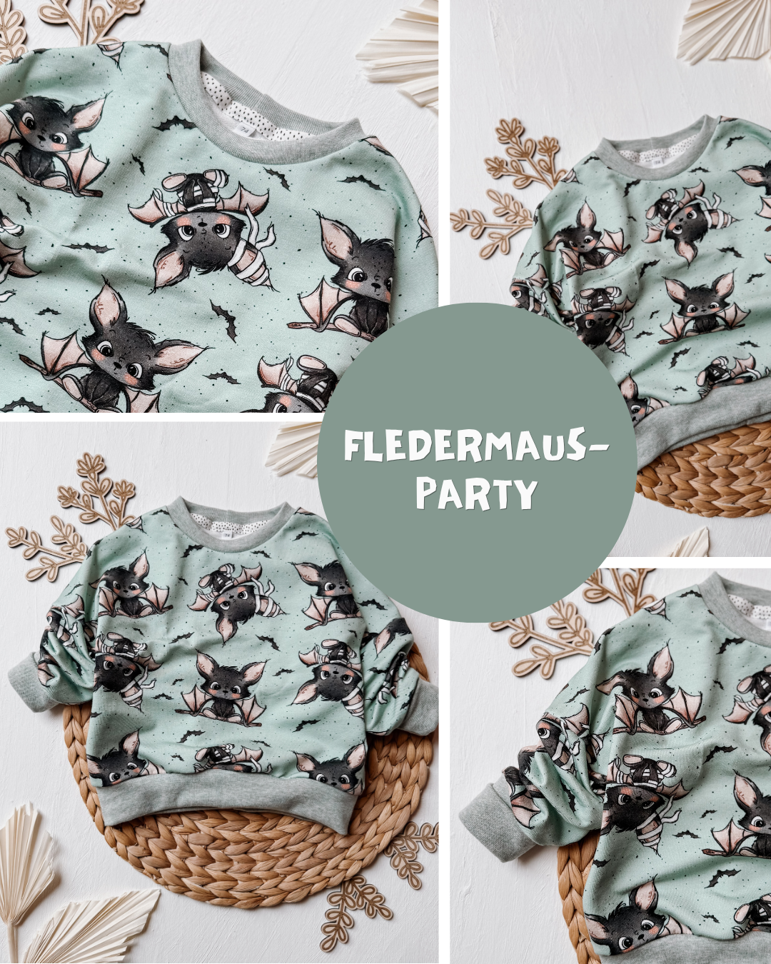 0.5m Biojersey Fledermaus-Party