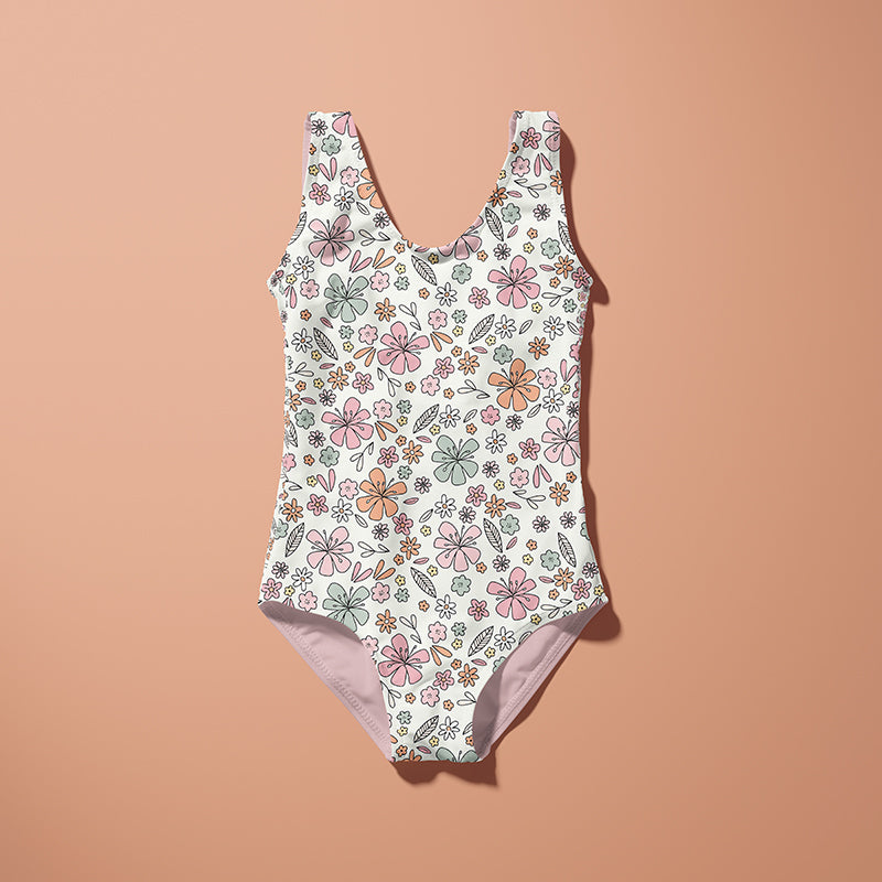 0.5m Bademodestoff Floral-Time