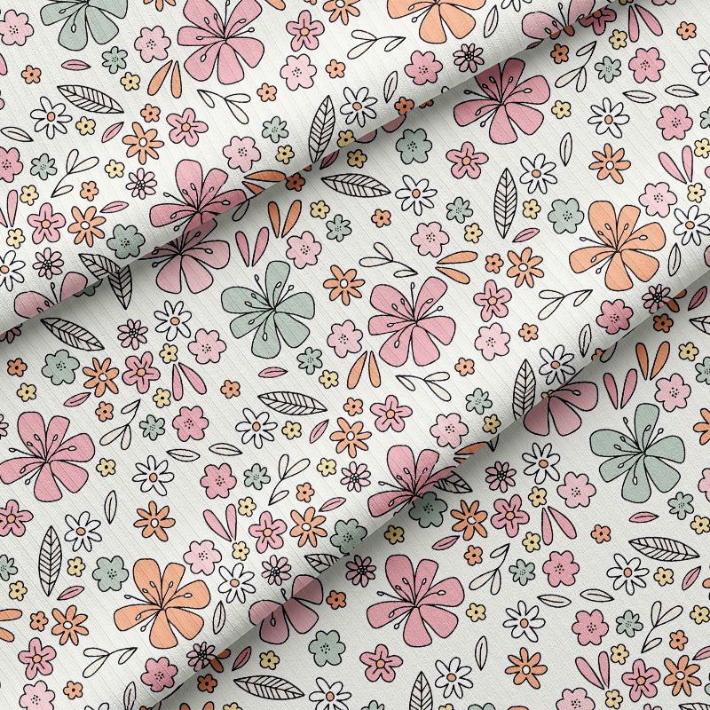 0.5m BIO Ribjersey Floral-Time