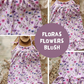 0.5m Baumwolle Floras Flowers blush