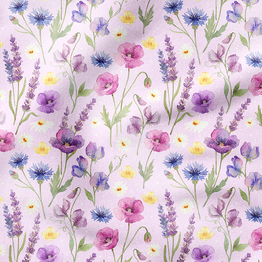 0.5m BIO French Terry Floras Flowers blush *VORBESTELLUNG - Lieferzeit 4-6 Wochen*