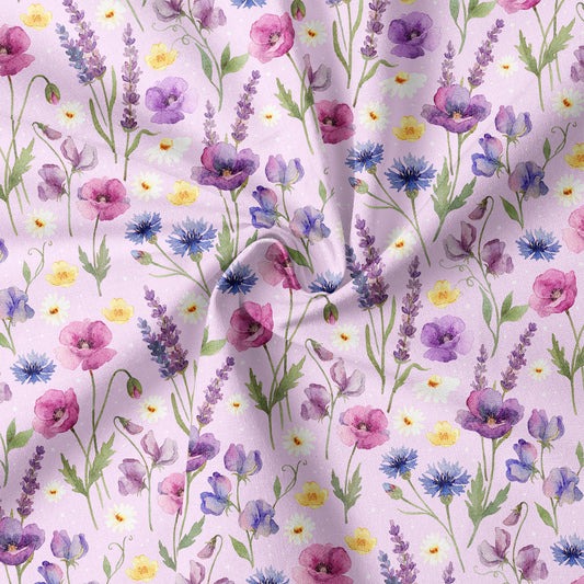 0.5m Biojersey Floras Flowers blush *COMING SOON*