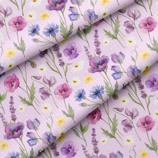 0.5m BIO Rippjersey Floras Flowers blush *VORBESTELLUNG - Lieferzeit 4-6 Wochen*