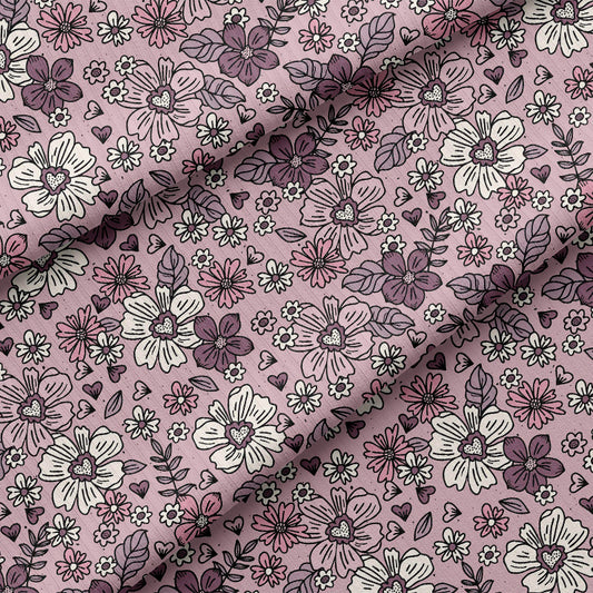 0.5m BIO Ribjersey Flowerlove violett *COMING SOON*