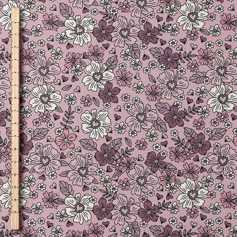 0.5m Biojersey Flowerlove violett *COMING SOON*
