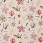 0.5m Baumwolle Flowers neutral