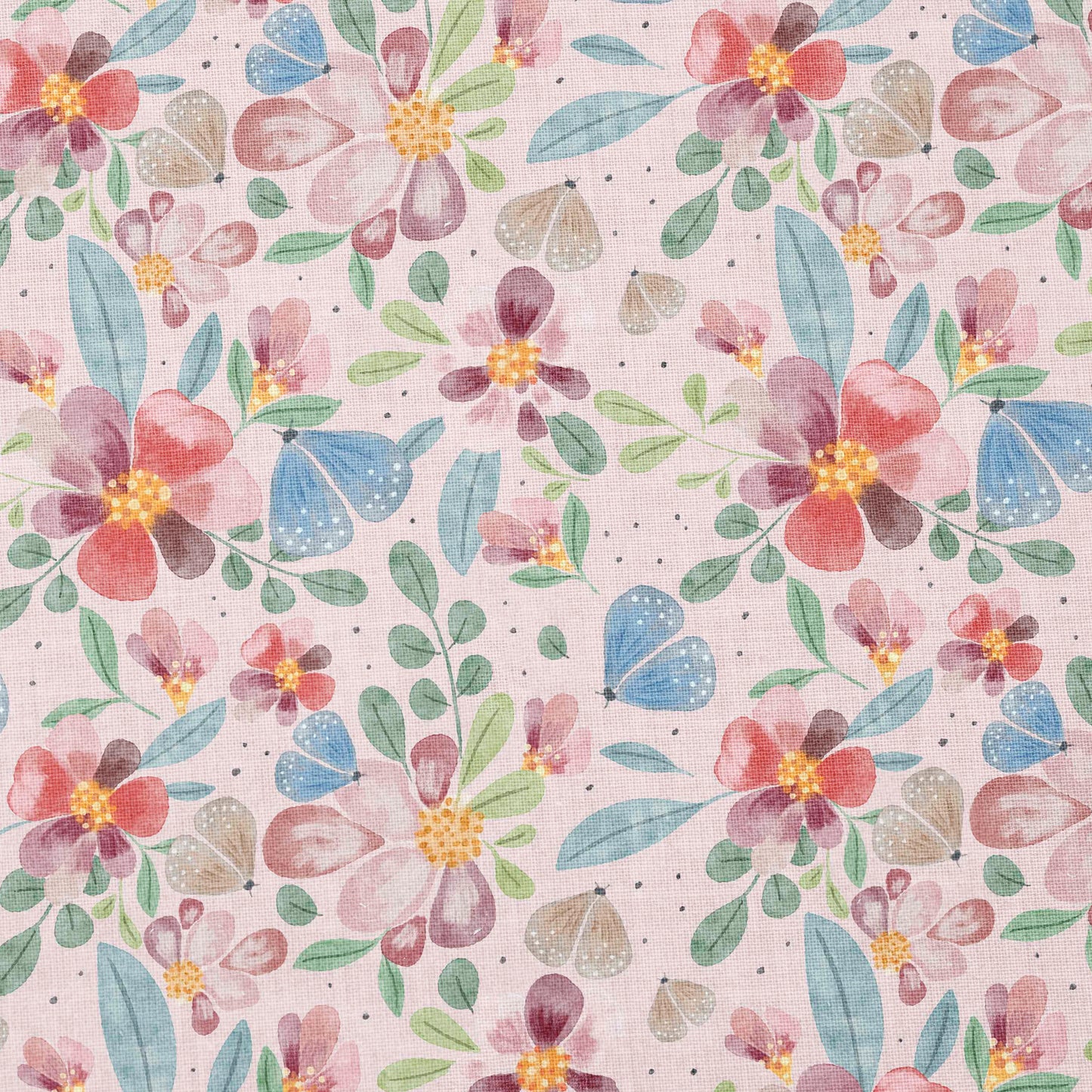 0.5m Baumwolle Flowers rose *VORBESTELLUNG: Lieferzeit 4-6 Wochen*