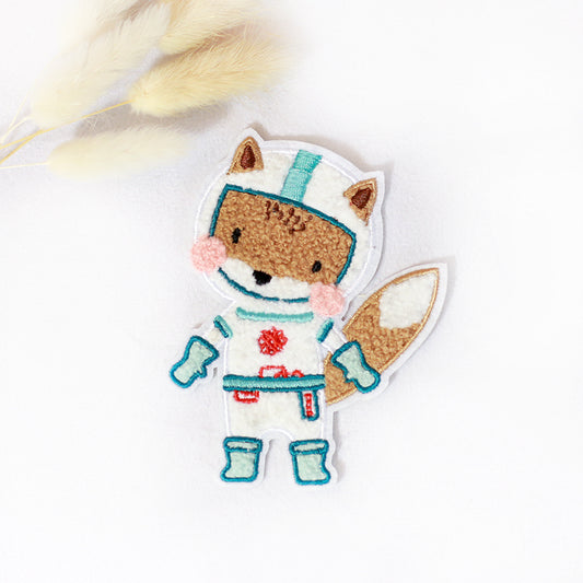 Chenille Patch: Foxtronaut | 8x10cm