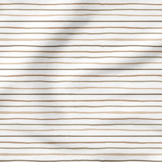 0.5m BIO French Terry Forest Friends brown lines *STOFFÜBERSICHT*
