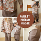 0.5m BIO French Terry Forest Friend Moose