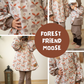 0.5m BIO French Terry Forest Friend Moose