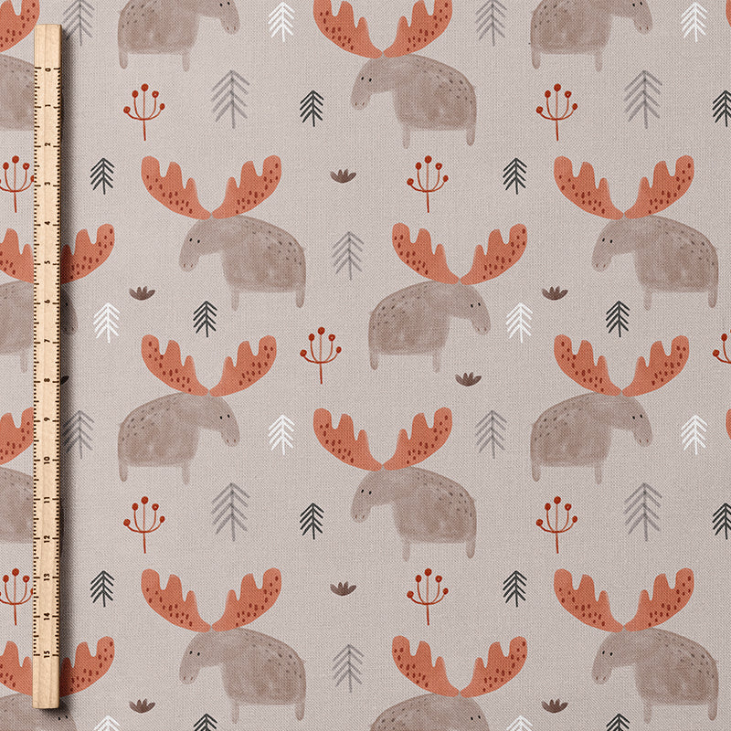 0.5m BIO French Terry Forest Friend Moose