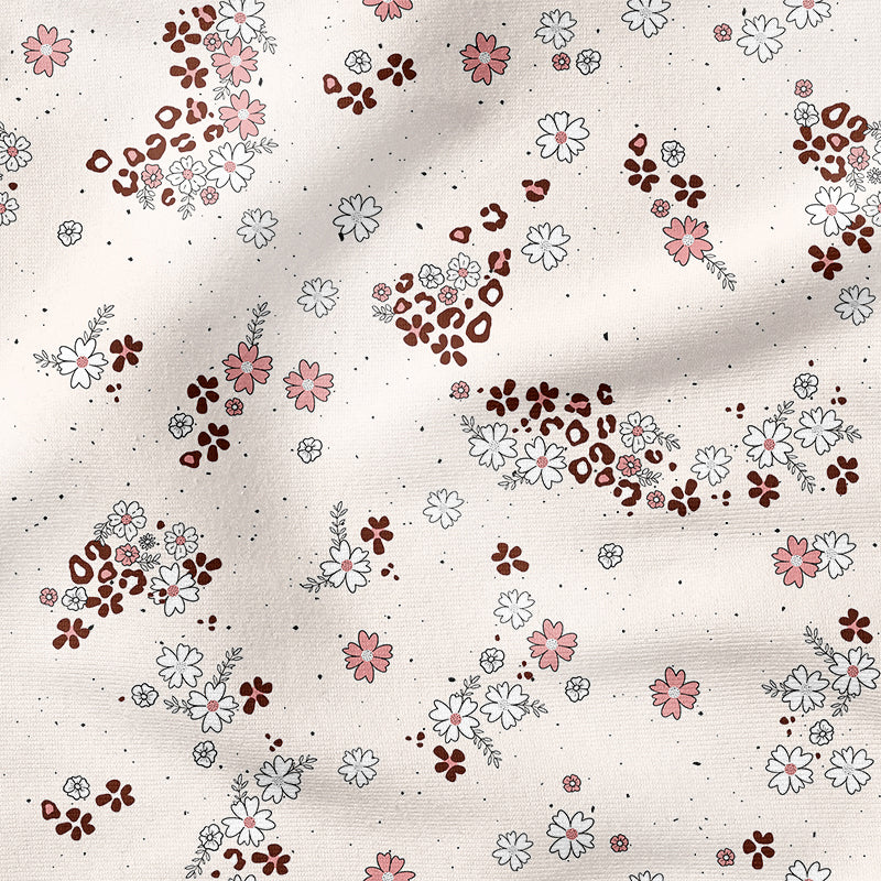 0.5m BIO French Terry Fox World Flowers *STOFFÜBERSICHT*