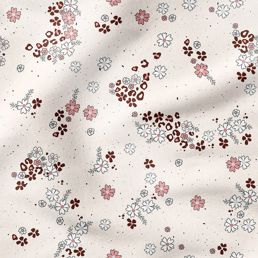 0.5m BIO French Terry Fox World Flowers *STOFFÜBERSICHT*