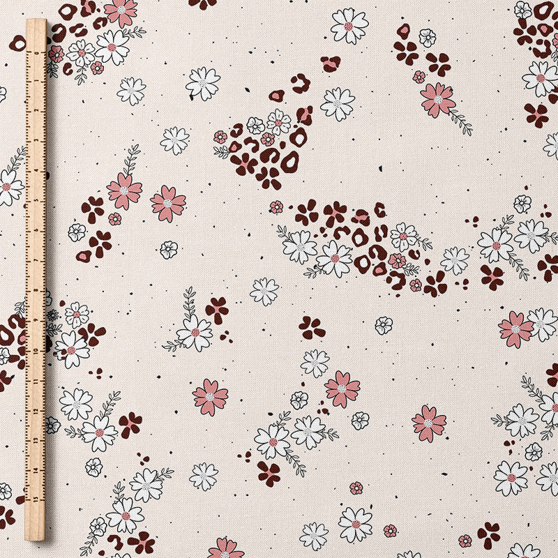 0.5m BIO French Terry Fox World Flowers *STOFFÜBERSICHT*