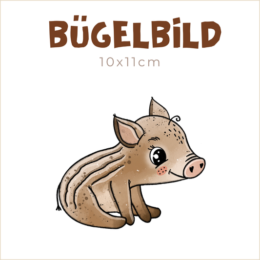 Bügelbild Frischlinge sitzend | 10x11cm