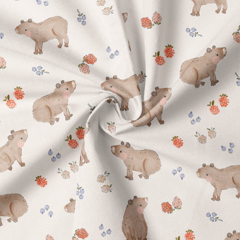 0.5m BIO French Terry Fruity Capybara