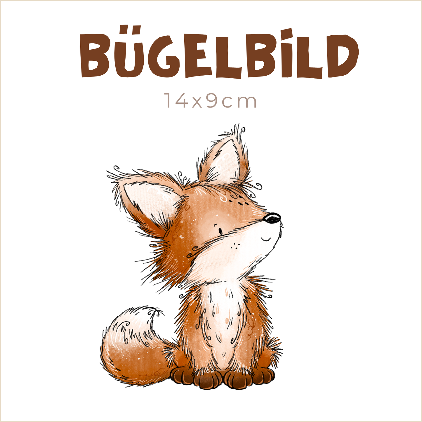 Bügelbild Fuchstag | 14x9cm