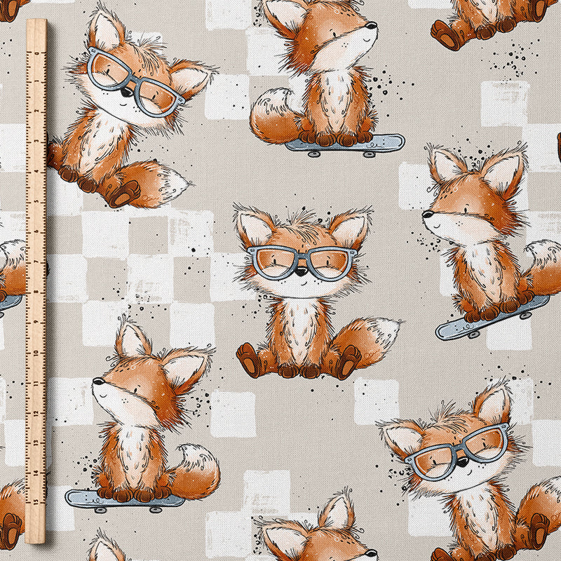 0.5m BIO French Terry Fuchstag