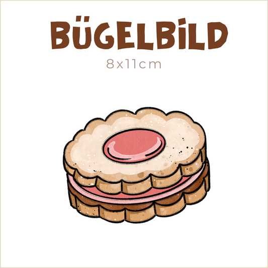 Bügelbild Gebäck: Keks | 8x11cm