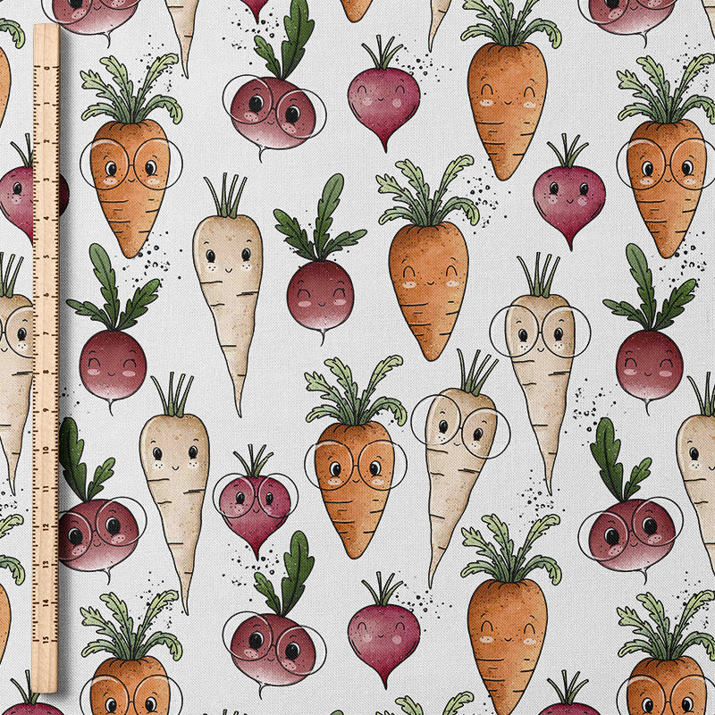 0.5m BIO French Terry Gemüse-Party