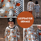 RESTSTÜCK 115cm French Terry Gespenster orange