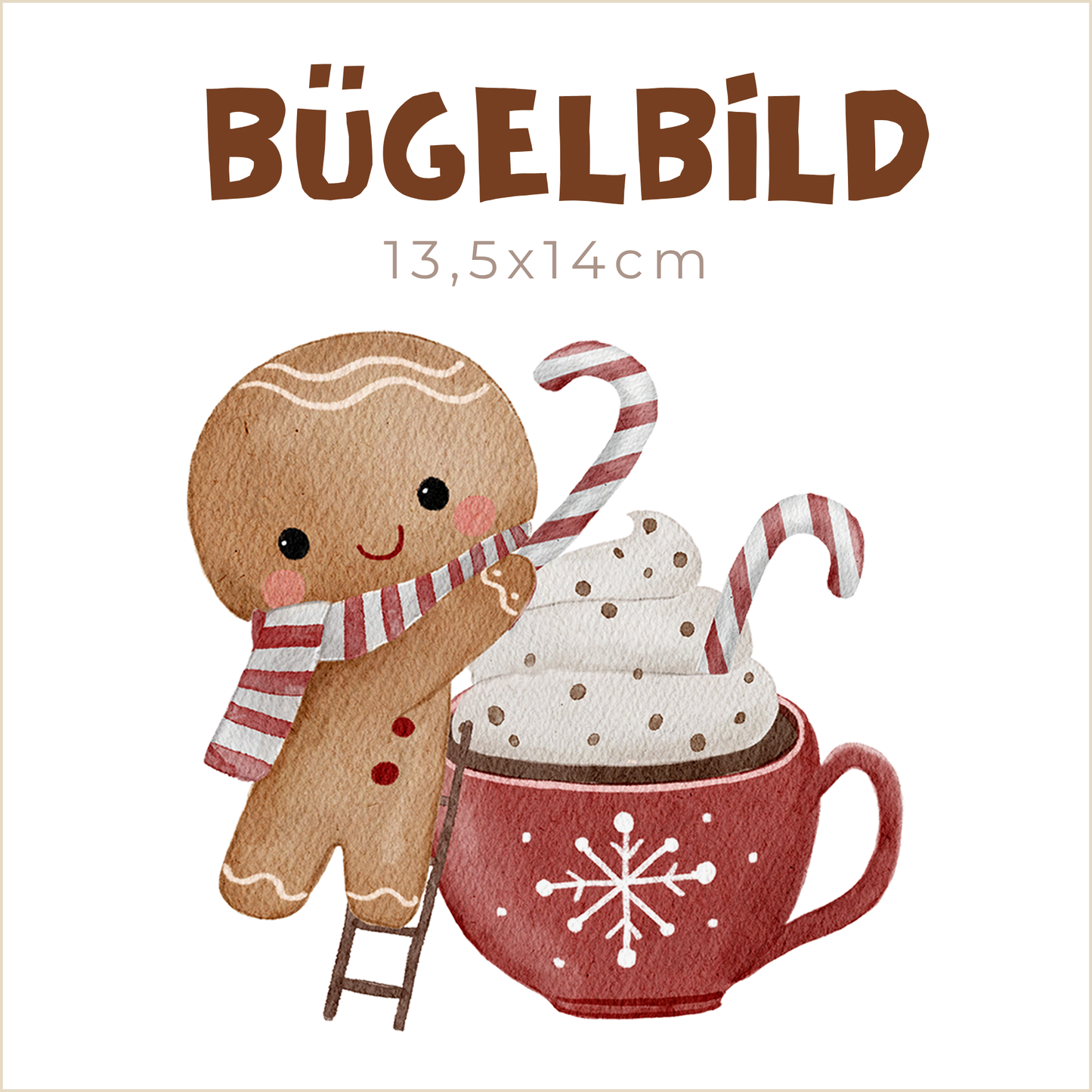 Bügelbild Gingers Backstube Tasse | 13,5x14cm