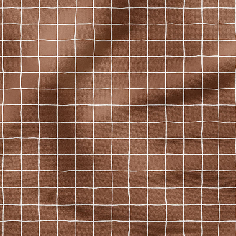0.5m BIO French Terry Grid braun