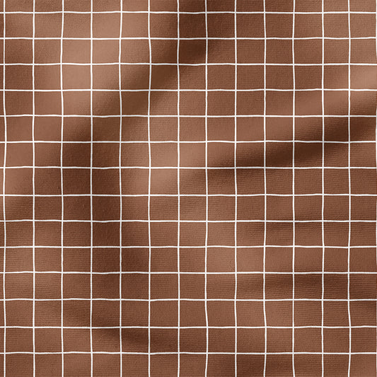 0.5m BIO French Terry Grid braun