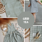 0.5m BIO French Terry Grid tea