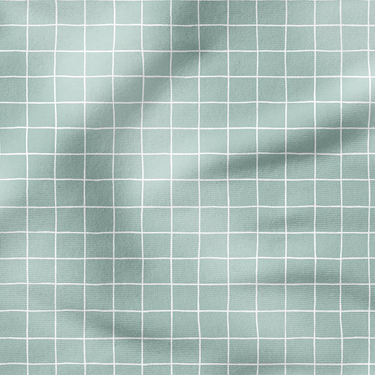 0.5m BIO French Terry Grid aloe *COMING SOON*