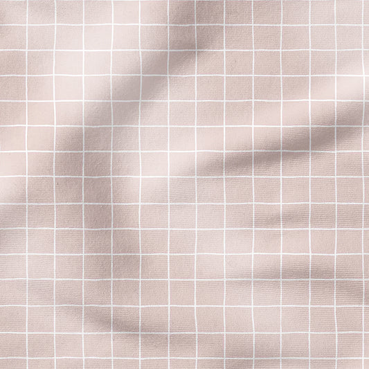 0.5m BIO French Terry Grid blush *COMING SOON*