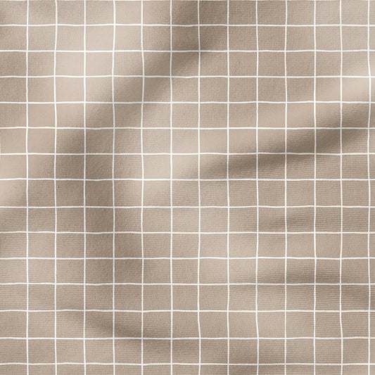0.5m BIO French Terry Grid coffee *COMING SOON*