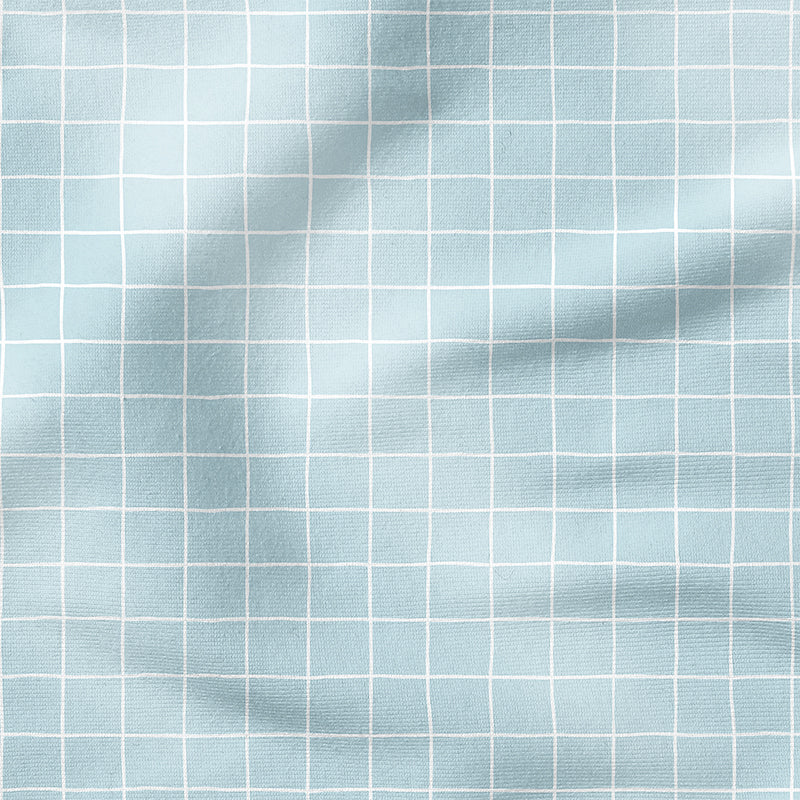 0.5m BIO French Terry Grid sky *VORBESTELLUNG*